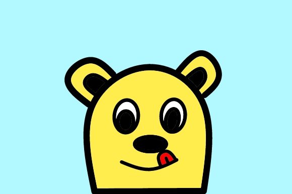 Bear Character with Tongue