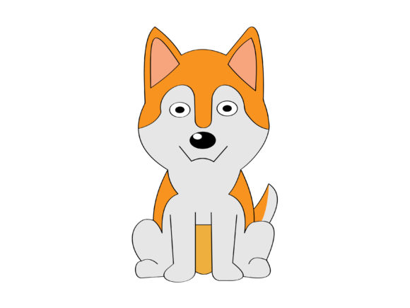 Cute Dog Vector Illustration - 01