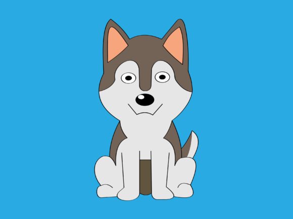 Cute Dog Vector Illustration - 02