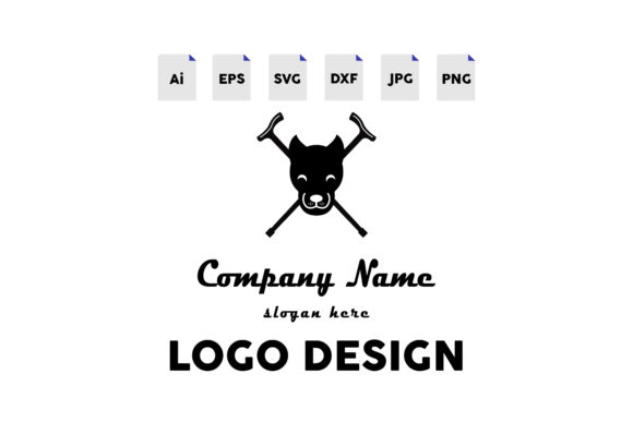 Logo Petshop Dog X Black