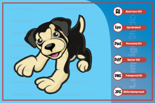Puppy Dog Cartoon Character Illustration