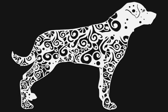 Rottweiler Dog Mandala